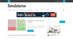 Desktop Screenshot of estrafalarius.com